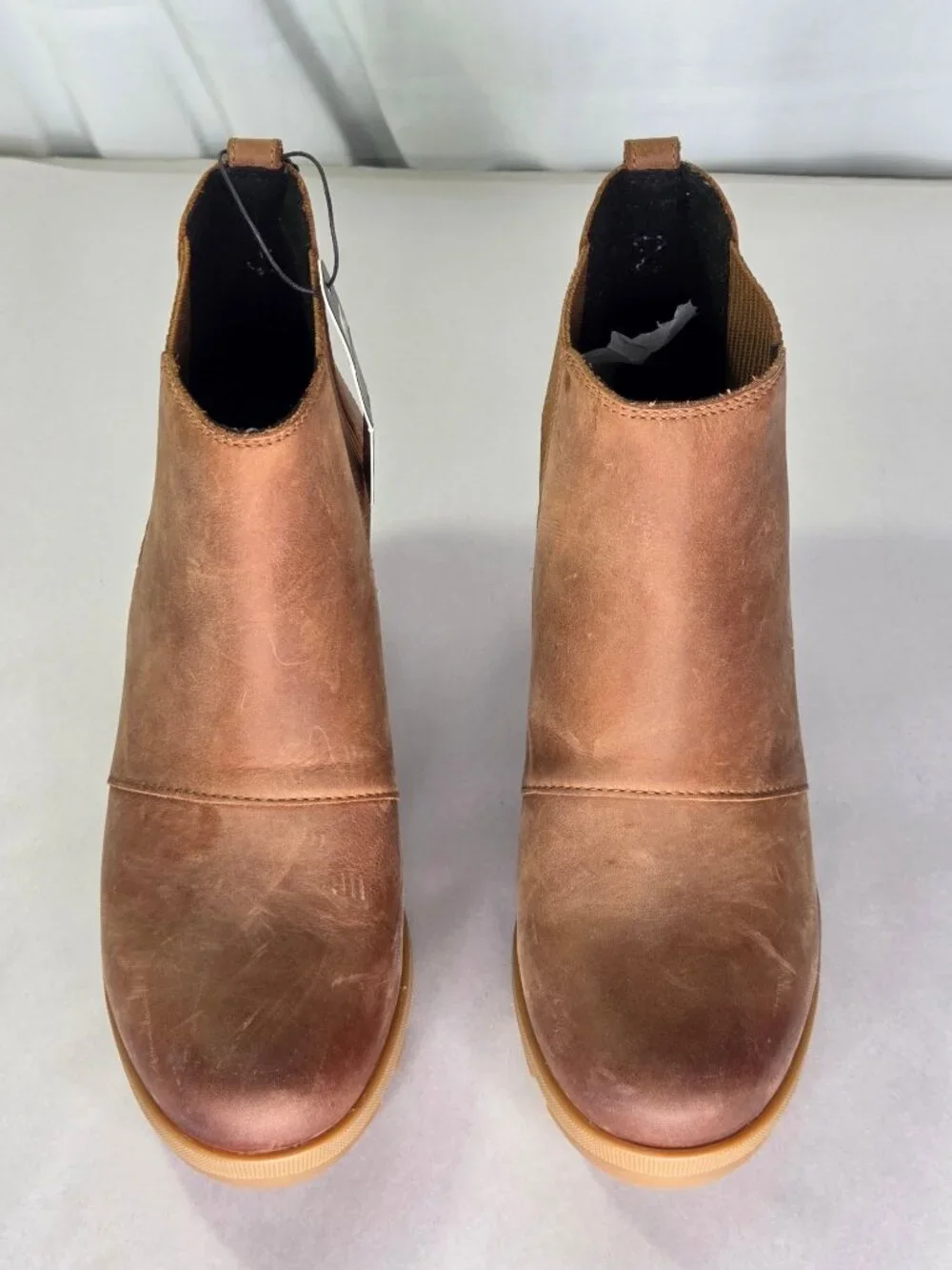 Sorel Joan Rhapsody Chelsea Rain Boots - Tan, Size: 9